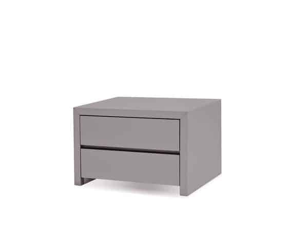 Blanche 2 Drawer Night Table, Stone, Q-Living Furniture