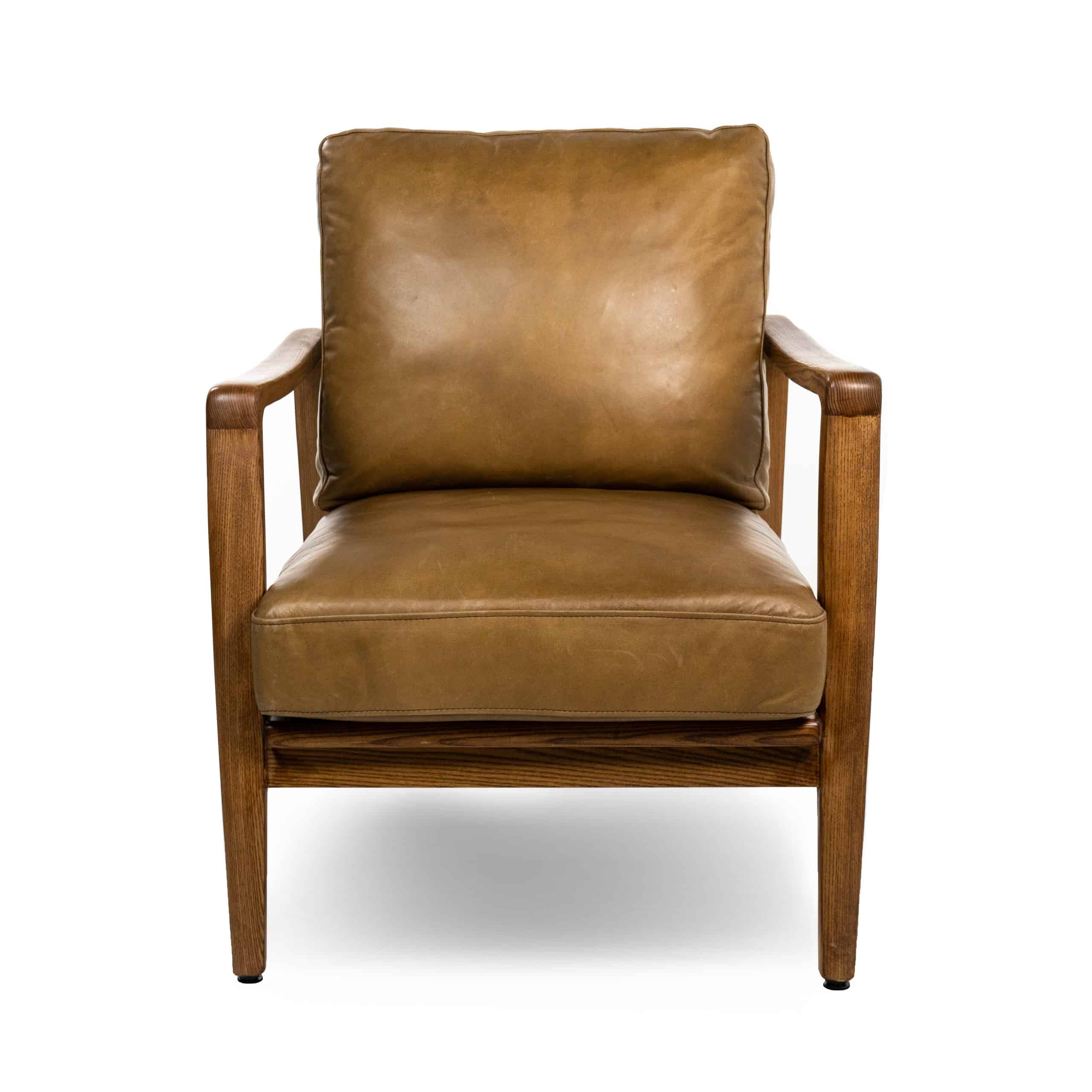 Craftsman Lounge Chair - Tan Leather