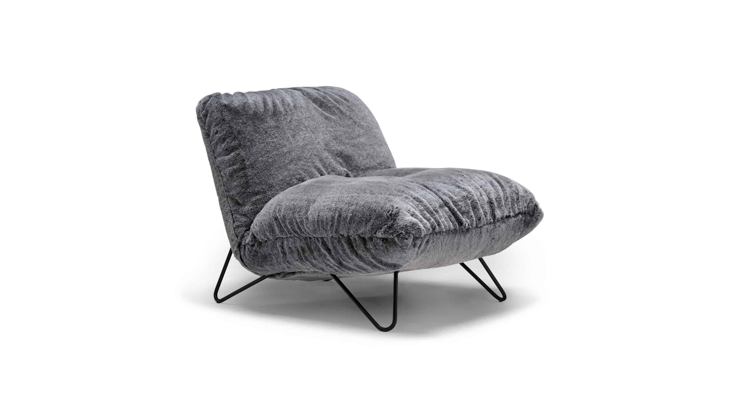 Grey Rosso vegan fur chair