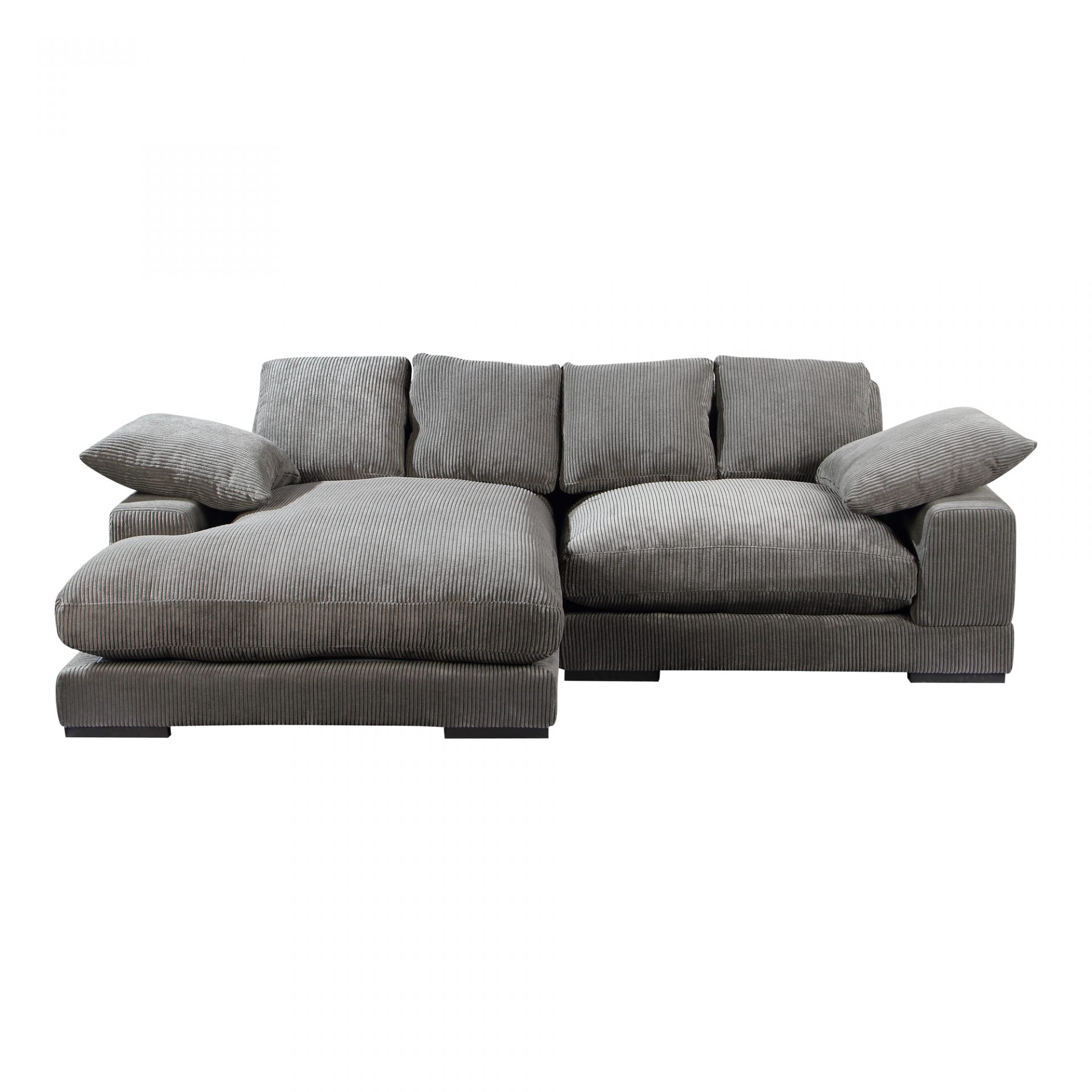 Plunge Reversible Sectional, Charcoal, Q-Living Furniture