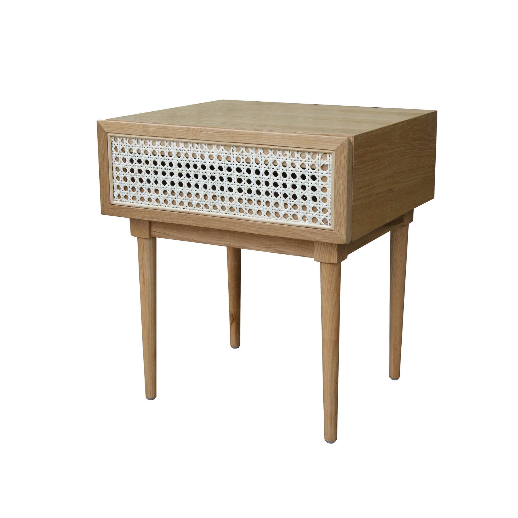 Cane Side Table, Natural, Q-Living Furniture