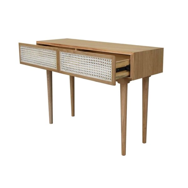 Cane Console, Natural, Q-Living Furniture