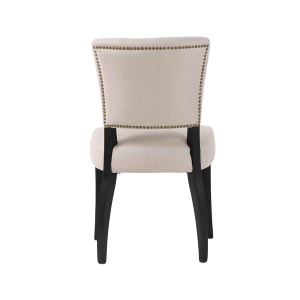 Luther Dining Chair, Light Linen, Q-Living Furniture