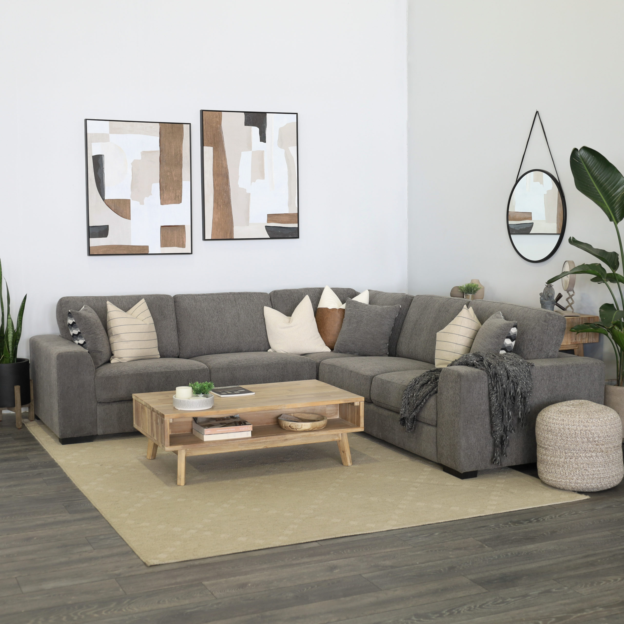 Micaela Arm to Arm Sectional Living Room