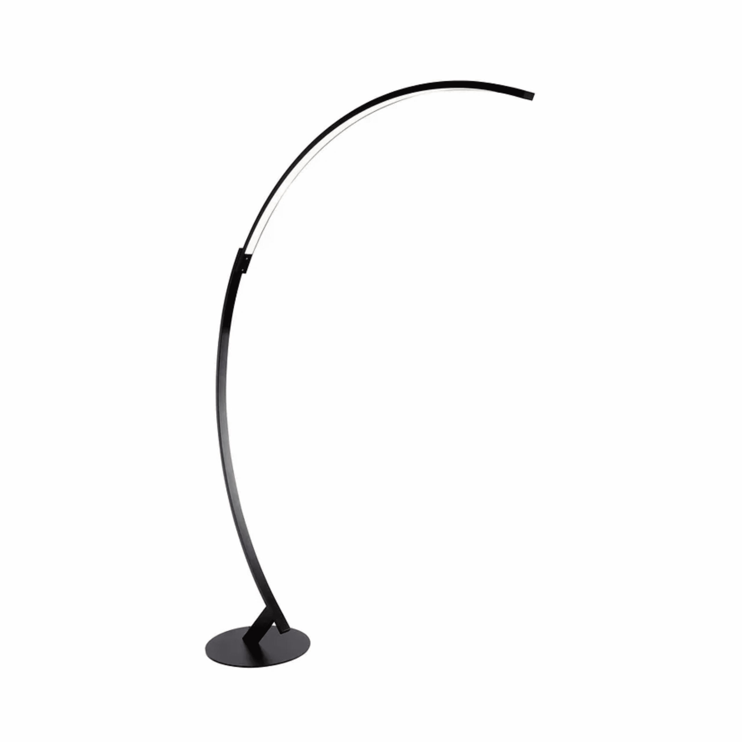 Crescent Dimmable Arc Floor Lamp - Black