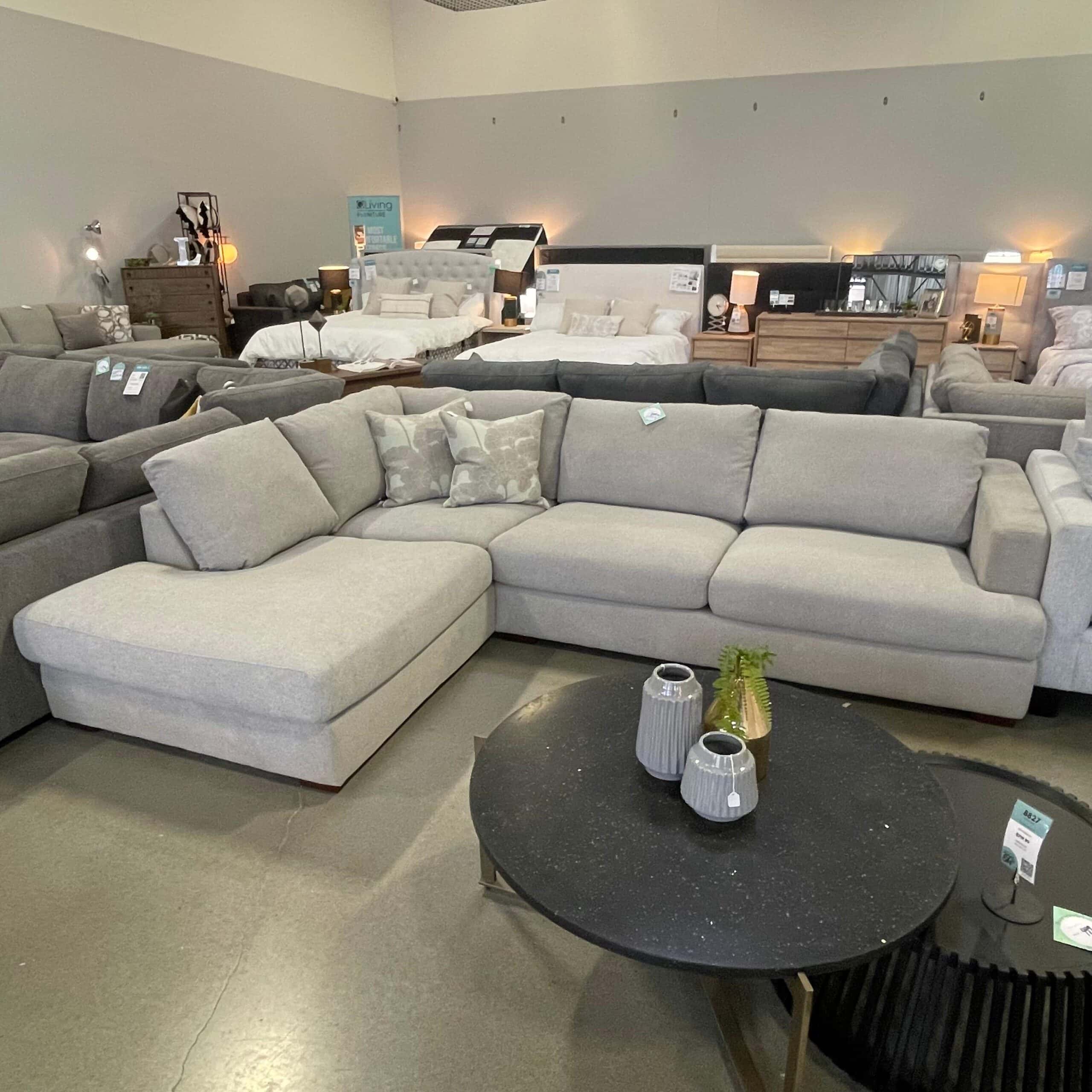 Fuji Sectional Royal Gunmetal Sectional with ornament