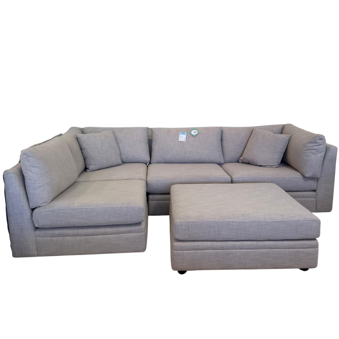 Floor Model Winter Sectional w/Ottoman