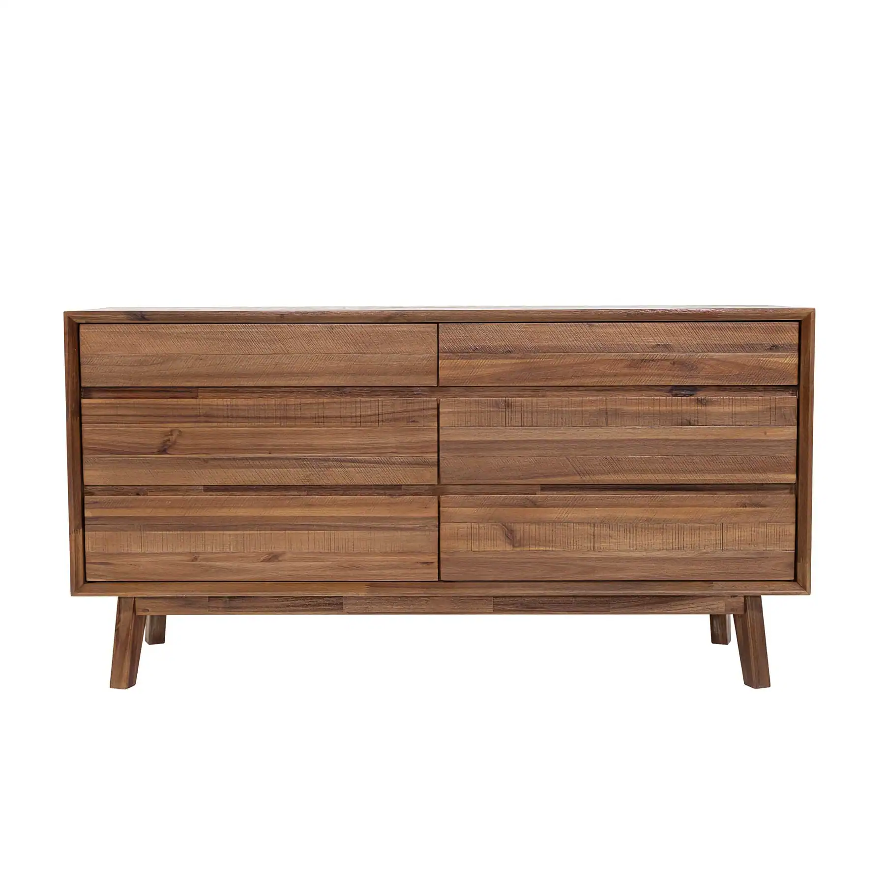 Gia 6 Drawer Dresser - Warm Pecan