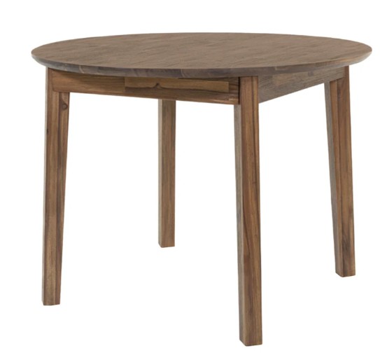 Gia Round Dining Table - Warm Pecan